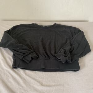 Universal Thread Pullover Sweatshirt Womens L Gray Fleece Long Sleeve Crew Neck